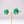 Teardrop Enameled Clip-On Earrings